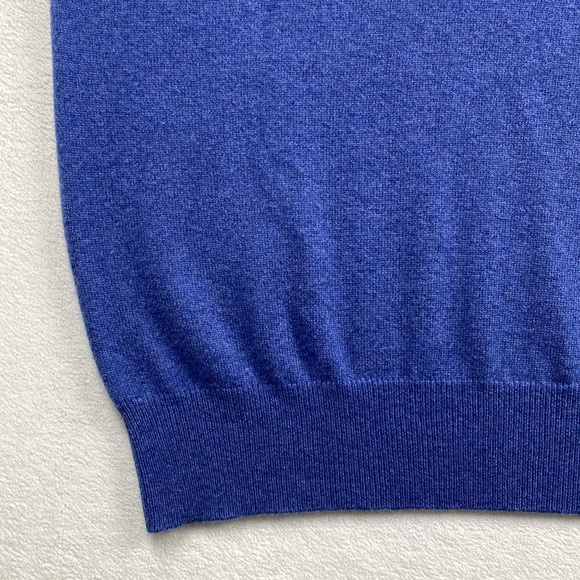 Loro Piana Cashmere Knit V Neck Pullover Sweater Vest (Light Blue) - Picture 9 of 15